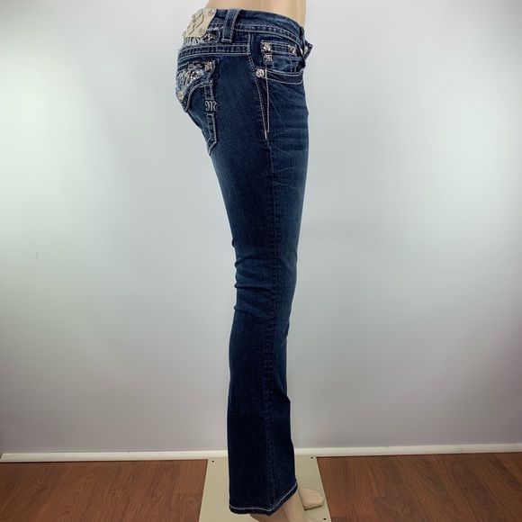 STUNNING Miss Me Jeans Size 26 Bootcut - Picture 5 of 6